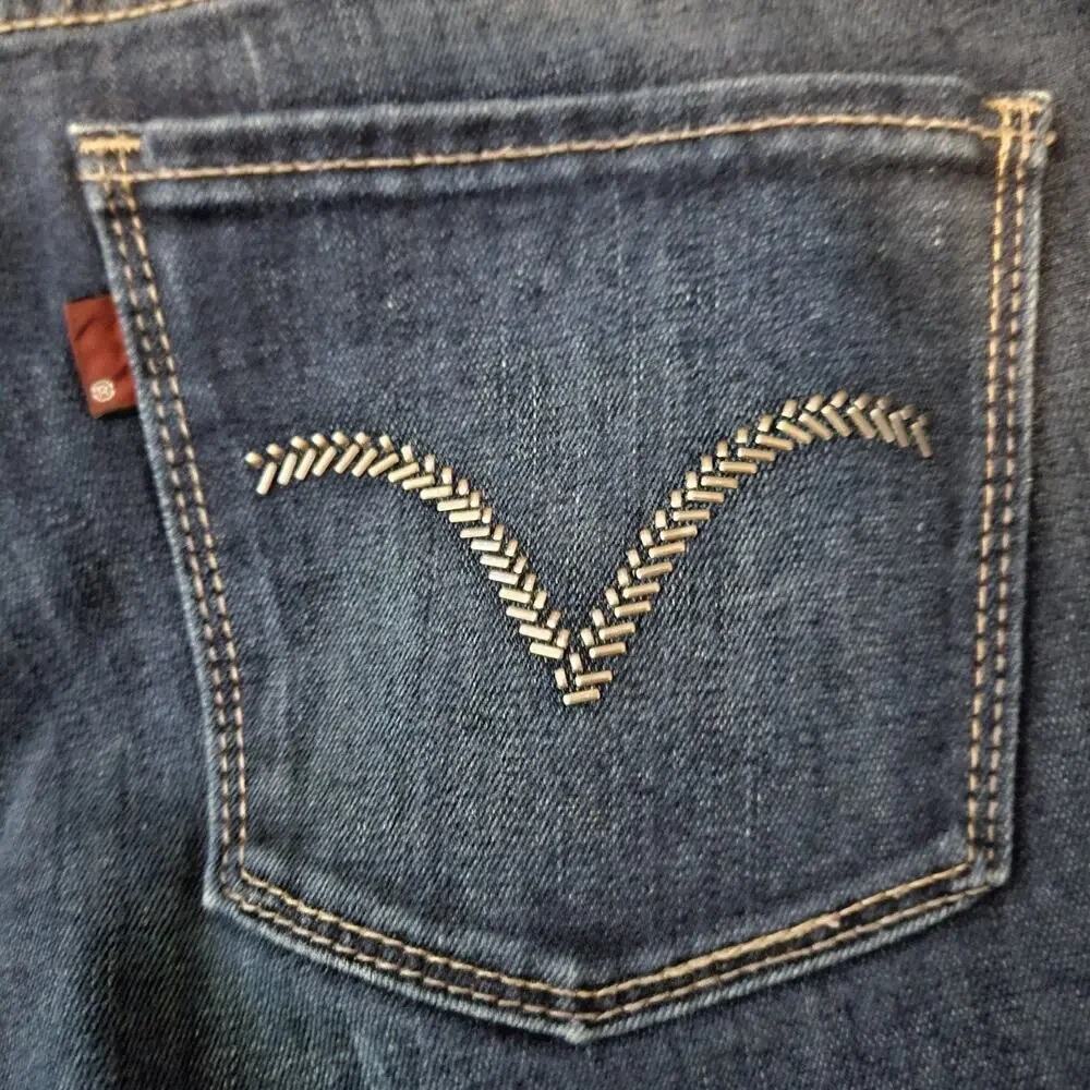 Levi's 512 Perfectly Slimming Womens Sz 6M Blue Denim Straight Leg Jeans Casual - Picture 6 of 11